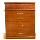MCM Bassett 4 drawer tall chest