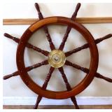 42in wood ship wheel NO SHIPPING