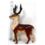 Vntg 8in tall cast iron deer figure