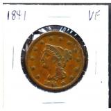 1841 large cent