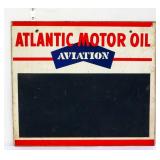 Vntg masonite 17x15 Atlantic Motor Oil chalkboard