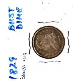 1829 bust dime