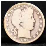 1897O barber half dollar