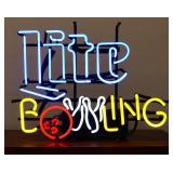 Miller Lite Bowling neon sign NO SHIPPING