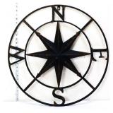 24in black compass rose NO SHIPPING
