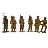 Lot of 6 vintage lead soldiers