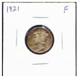 1921 mercury dime