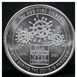 1oz April 2020 Corona Virus silver round