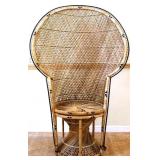 MCM wicker peacock chair see photos