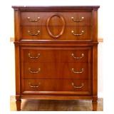MCM Bassett 5 drawer tall chest