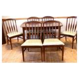 MCM Keller 7 piece dining set w/ leaf, see photos