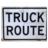Metal 24x18 Truck Route sign NO SHIPPING