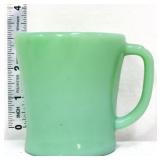 Vntg Fire King jadeite D handle coffee mug