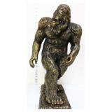 Metal 20in tall walking bigfoot figure