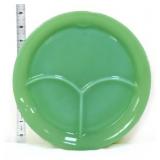 Vntg Fire King jadeite 9.5in divided plate