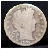 1904S barber half dollar