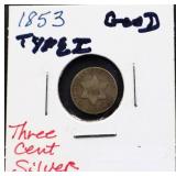 1853 trine coin
