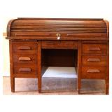Vintage oak rolltop desk see photos