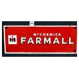 Cast iron red Farmall plaque