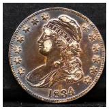 1834 bust half dollar