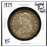 1835 capped bust half dollar