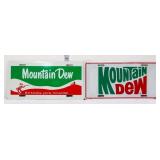 Lot of 2 Mountain Dew booster plates