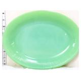 Vntg Fire King jadeite jane ray 12in oval platter