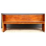 Vintage wood grained pew see photos