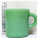 Vintage Fire King jadeite C handle mug