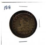 1818 bust quarter