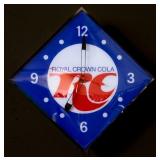 Royal Crown Cola electric lighted clock