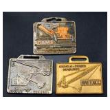 Lot of 3 heavy equipment watch fobs