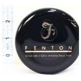 Fenton round black dealer sign