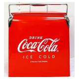 Red metal Coca Cola cooler