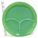 Vntg Fire King jadeite 9.5in divided plate