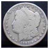 1893O Morgan silver dollar