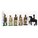 Lot of 6 vintage lead soldiers
