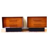 Pair Lane MCM tower suite nightstands