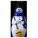 42in snowman w blue scarf blowmold no cord NO SHIP