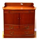 Vintage cherry server w/ gallery back