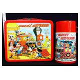 Vntg metal Disney Express lunchbox w/ thermos