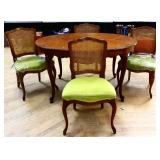 5 piece Kindel French dining set w/ 3 leaves
