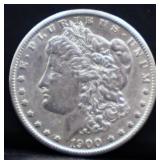 1900O Morgan silver dollar