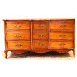 Dixie French Provincial 9 drawer dresser see pics