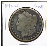 1882 Carson City Morgan silver dollar