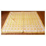 Vintage estate yellow/white quilt
