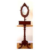 Victorian shaving stand with mirror
