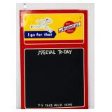 Vntg 16x24 TOC Aristocrat Dairy menu board
