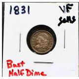 1831 bust half dime