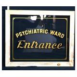 Framed glass Psych Ward window NO SHIPPING